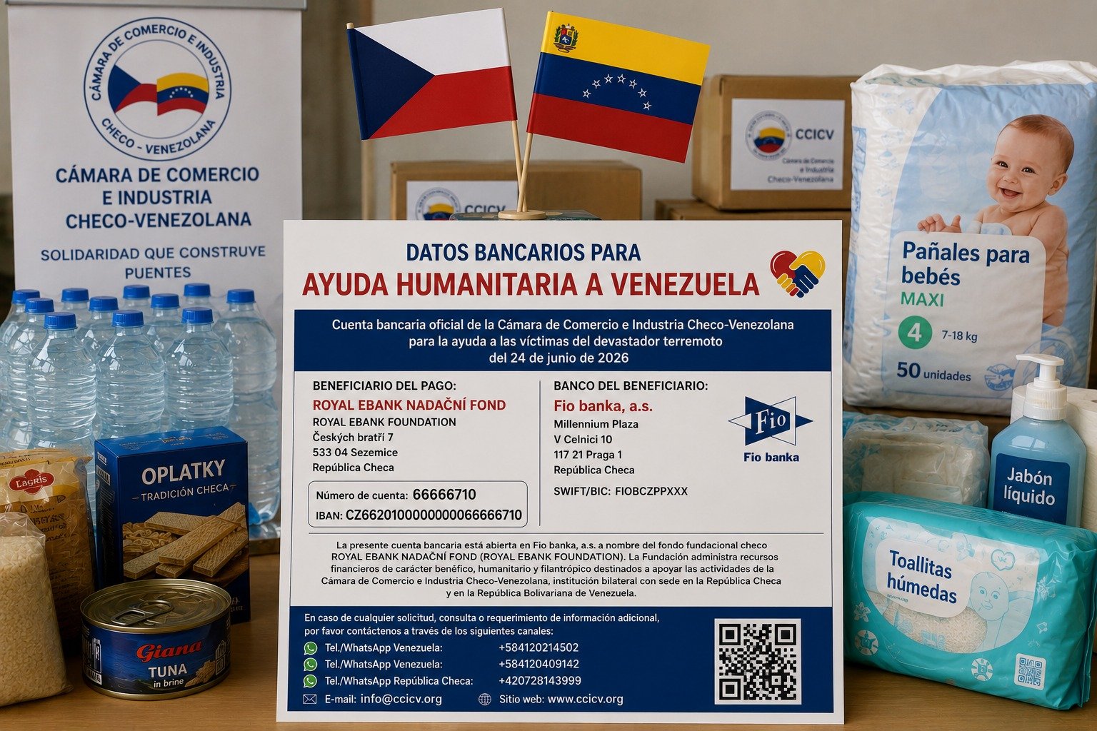 DATOS BANCARIOS PARA AYUDA HUMANITARIA A VENEZUELA